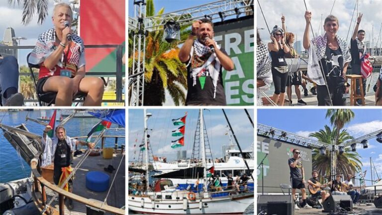Navega la Global Sumud Flotilla